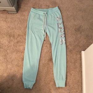 Love Sequined joggers